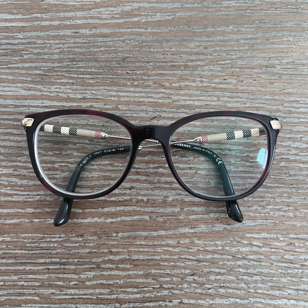 Burberry Women's Glasses in Deep Burgundy